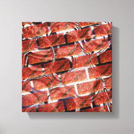 Rot, Blasen beim Gittern oder Backstein-Effekt? Me Leinwanddruck