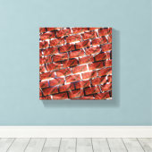 Rot, Blasen beim Gittern oder Backstein-Effekt? Me Leinwanddruck (Insitu (Holzboden))