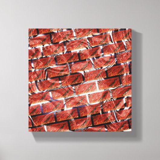Rot, Blasen beim Gittern oder Backstein-Effekt? Me Leinwanddruck (Vorderseite)