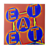 Rot-Blau-Apfel Fliese (Vorderseite)