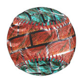 Rot blau, Blasen beim Reiben oder Backstein-Effekt Baseball (Vorderseite)