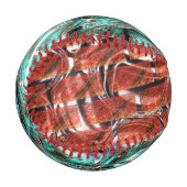 Rot blau, Blasen beim Reiben oder Backstein-Effekt Baseball (Vorderseite Links)