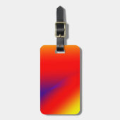 Rot-blau-gelb abstrakte benutzerdefinierte fügen S Gepäckanhänger (Vorderseite vertikal)