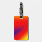 Rot-blau-gelb abstrakte benutzerdefinierte fügen S Gepäckanhänger (Rückseite vertikal)