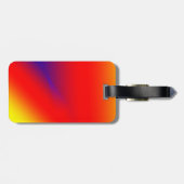 Rot-blau-gelb abstrakte benutzerdefinierte fügen S Gepäckanhänger (Rückseite horizontal)