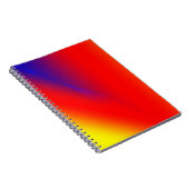 Rot-blau-gelb abstrakte benutzerdefinierte hinzufü notizblock (Rechte Seite)