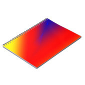 Rot-blau-gelb abstrakte benutzerdefinierte hinzufü notizblock (Linke Seite)