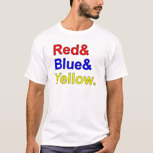 Rot Blau Gelb   Grundfarben T-Shirt
