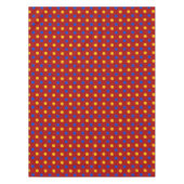 Rot Blau Gelb Polka Punkte Design Tischdecke (Vorderseite)