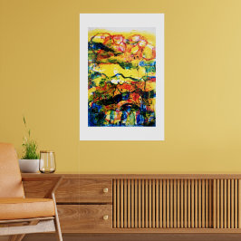 Rot, blau, gelb. poster