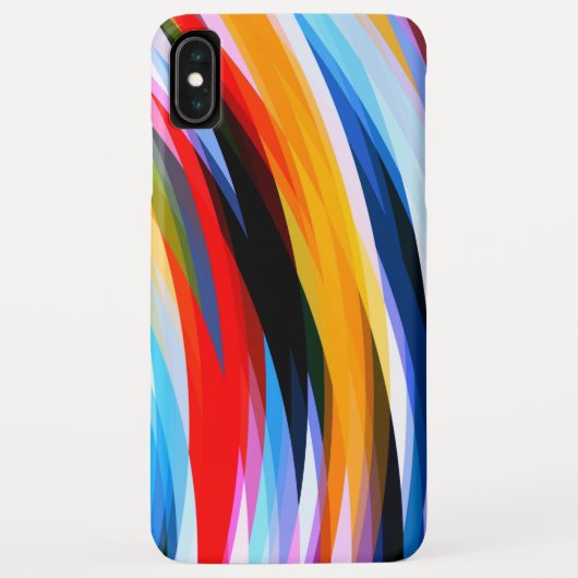 Rot Blau Gelb Schwarz Case-Mate iPhone Hülle (Rückseite)