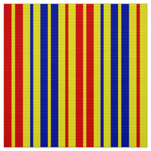 Rot Blau Gelb Streifen Muster Design Stoff