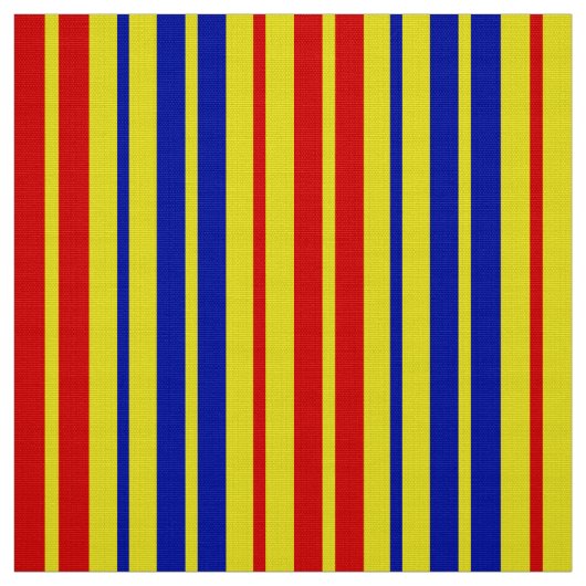 Rot Blau Gelb Streifen Muster Design Stoff (Muster)