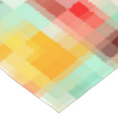 Rot-Blau-Gelb-Weiß Abstraktes Muster Tischdecke (Schrägansicht)