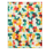 Rot-Blau-Gelb-Weiß Abstraktes Muster Tischdecke (Vorderseite)