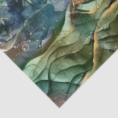 Rot-Blau-Goldfarbe abstrakt Seidenpapier (Ausschnitt)