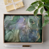 Rot-Blau-Goldfarbe abstrakt Seidenpapier (Geschenk)