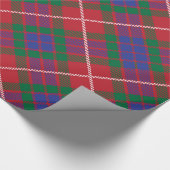 Rot, blau, grün, mit karierten Akzenten Geschenkpapier (Ecke)