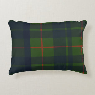 Rot Blau Grün Tartan Kariert Schottisch Kariert  Dekokissen