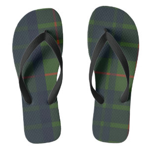 Rot Blau Grün Tartan Karo Schottischer Karo Badesandalen