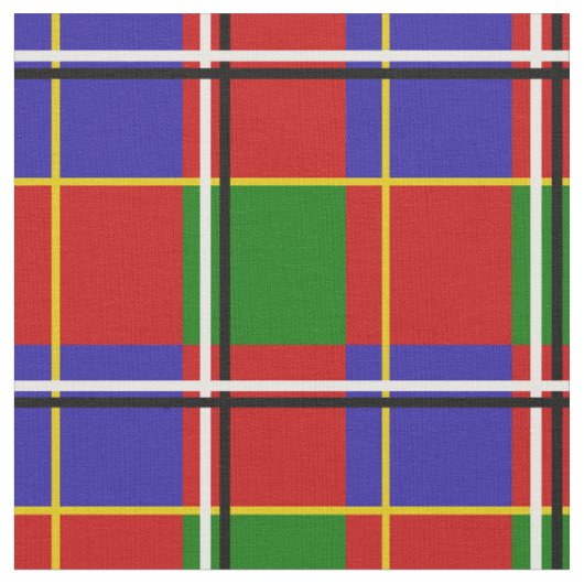 Rot Blau Grün Tartan Karo  Stoff (Nahaufnahme)