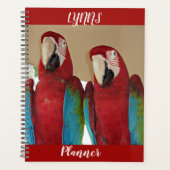 Rot, Blau, Grüne Macaws (Papageien) Planer (Vorderseite)