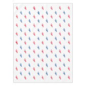 Rot-Blau-Hummermuster Patriotisch Tischdecke (Vorderseite)