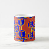 Rot/Blau isst Tasse (Mittel)
