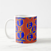 Rot/Blau isst Tasse (Links)