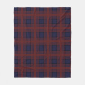 Rot-blau kariertes Fleece-Decke Fleecedecke (Vorderseite)