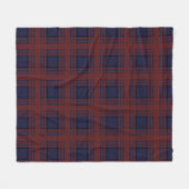 Rot-blau kariertes Fleece-Decke Fleecedecke (Vorderseite (Horizontal))