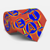 Rot-Blau-Krawatte Krawatte (Gerollt)