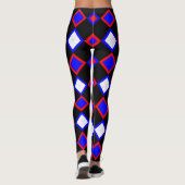 Rot Blau Leggings (Rückseite)