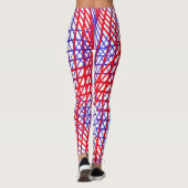 Rot Blau Leggings (Rückseite)