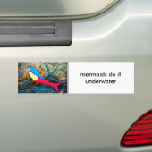 Rot-Blau-Meerjungfrau Autoaufkleber (Auf Auto)