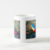 Rot-Blau-Meerjungfrau Kaffeetasse (Mittel)
