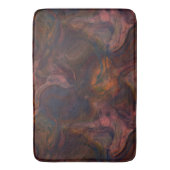 Rot, Blau, Orange und Lila Marmor abstrakt Badematte (Vorderseite Vertikal)