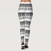 Rot-Blau-Ornament Leggings (Rückseite)