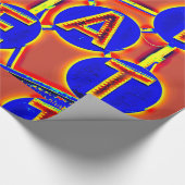 Rot-Blau-Papier Geschenkpapier (Ecke)