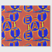 Rot-Blau-Papier Geschenkpapier (Flach)
