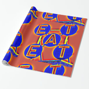 Rot-Blau-Papier Geschenkpapier