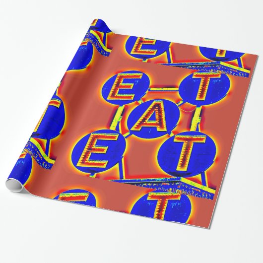 Rot-Blau-Papier Geschenkpapier (Ungerollt)