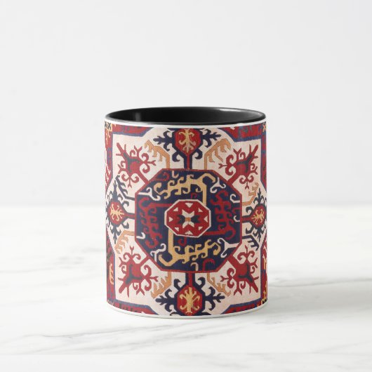 Rot & Blau Persisches Design Tasse (Zentrum)