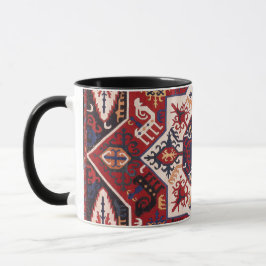 Rot & Blau Persisches Design Tasse