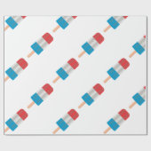 Rot-Blau-Popsikel Geschenkpapier (Flach)