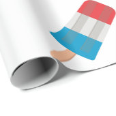 Rot-Blau-Popsikel Geschenkpapier (Rolleneckpunkt)