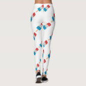 Rot-Blau-Popsikel Leggings (Rückseite)