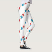 Rot-Blau-Popsikel Leggings (Rechts)