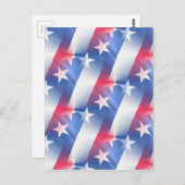 Rot-Blau Postkarte (Vorne/Hinten)