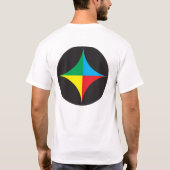 Rot-Blau-Stern T-Shirt (Rückseite)